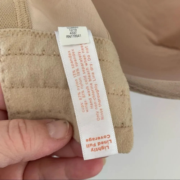 Cacique Lightly Lined Full Coverage Nude Bra Underwire 42G Plus Curvy Smooth Cup - Picture 3 of 11